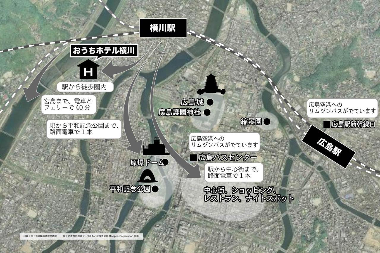 Pensión com inn Hiroshima Exterior foto